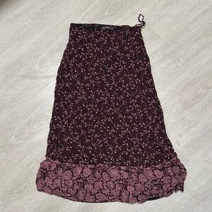 SOLD cop copine paris floral midi skirt